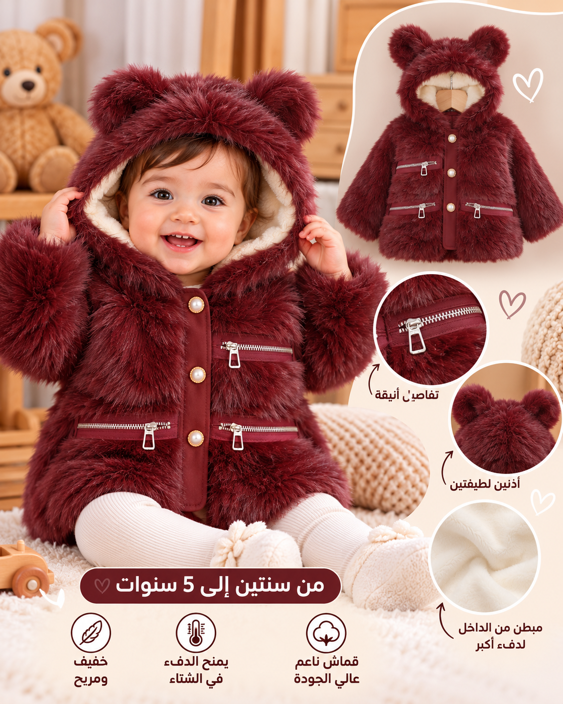 المعطف الشتوي الجديد 🧸